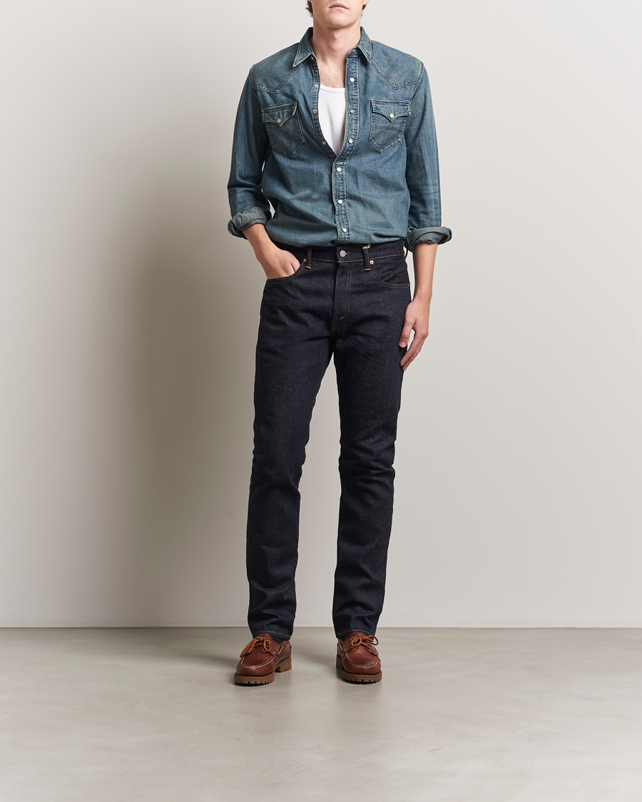 Hombres | Vaqueros | RRL | Slim Fit 5-Pocket Denim East/West Rinse