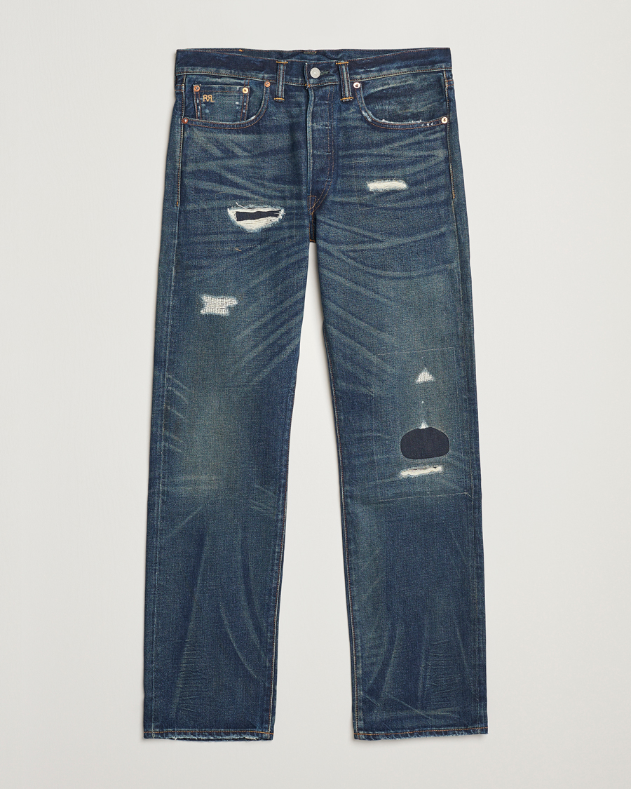 Hombres | Vaqueros | RRL | Straight Fit 5-Pocket Denim Hawley Wash
