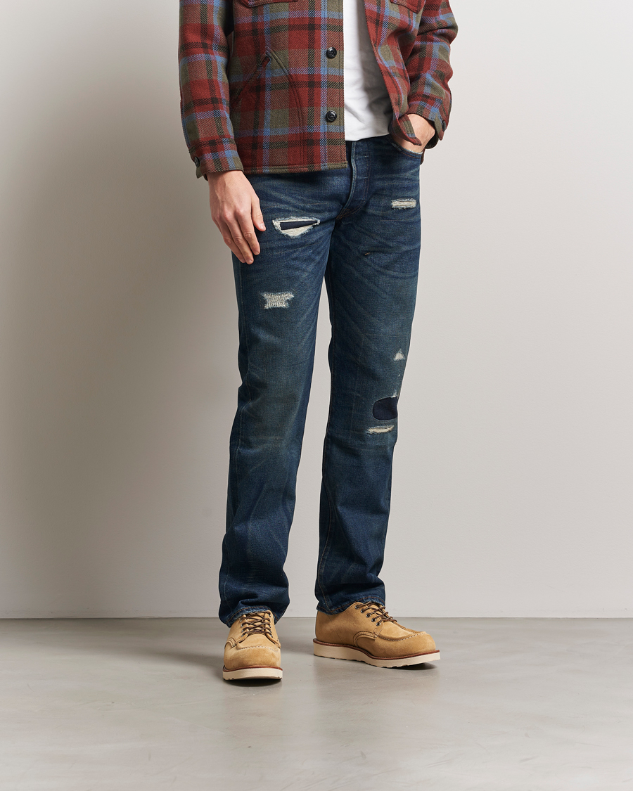 Hombres | Vaqueros | RRL | Straight Fit 5-Pocket Denim Hawley Wash