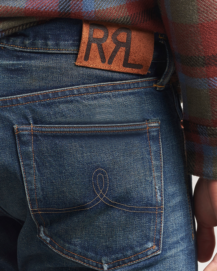 Hombres | Vaqueros | RRL | Straight Fit 5-Pocket Denim Hawley Wash