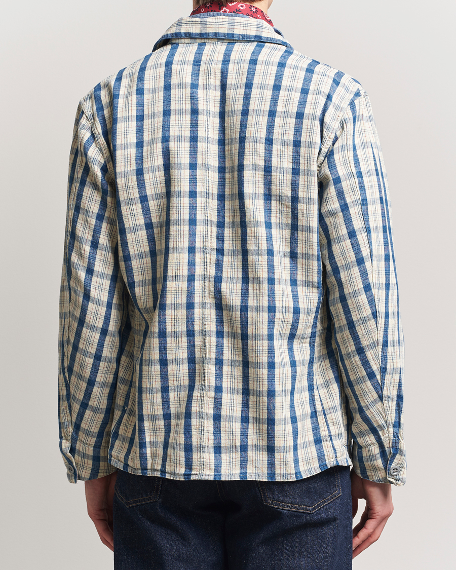 Hombres | Abrigos y chaquetas | RRL | Norfolk Shirt Jacket Indigo/Cream Plaid