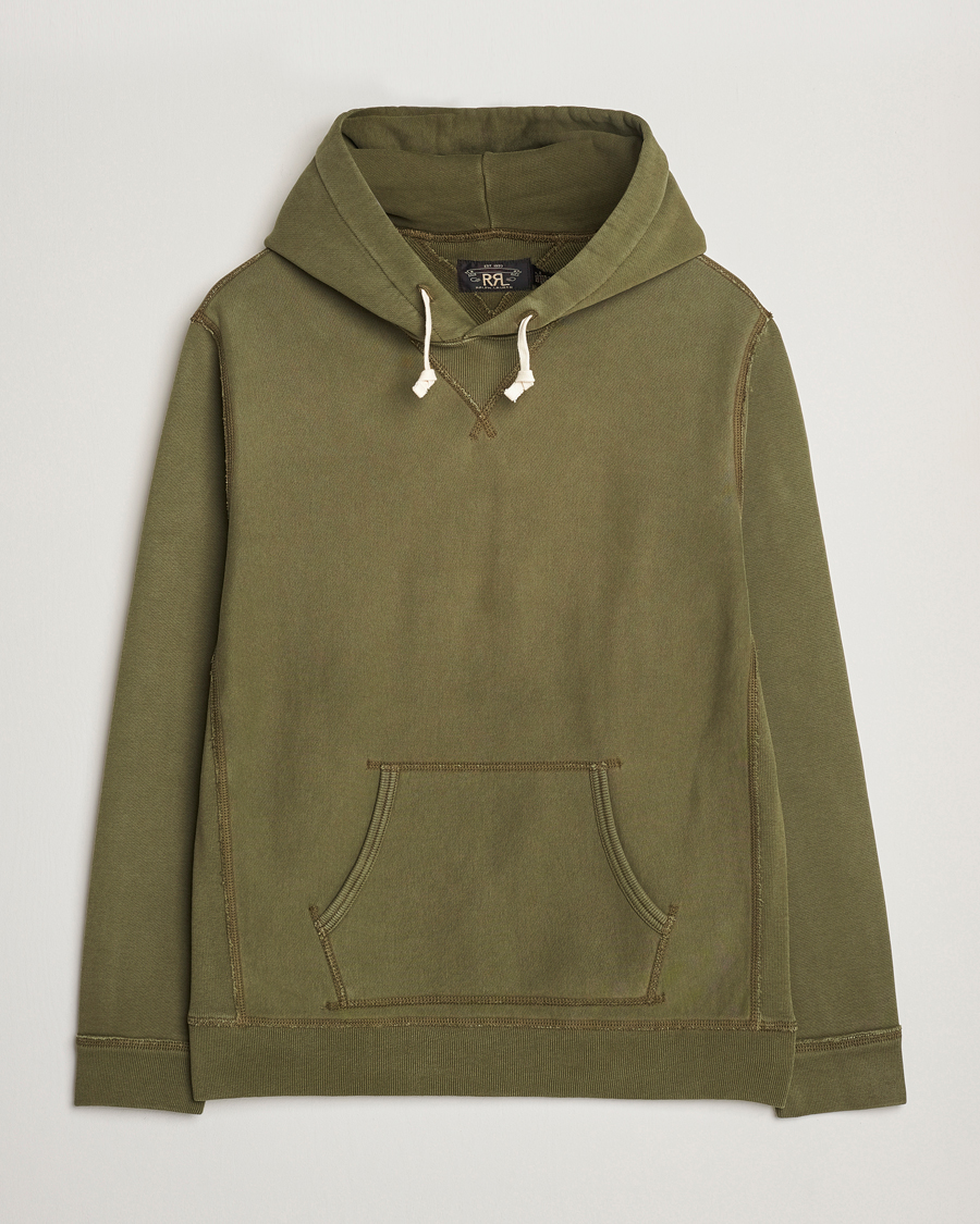 Hombres | Jerséis y prendas de punto | RRL | Hooded Sweatshirt Olive