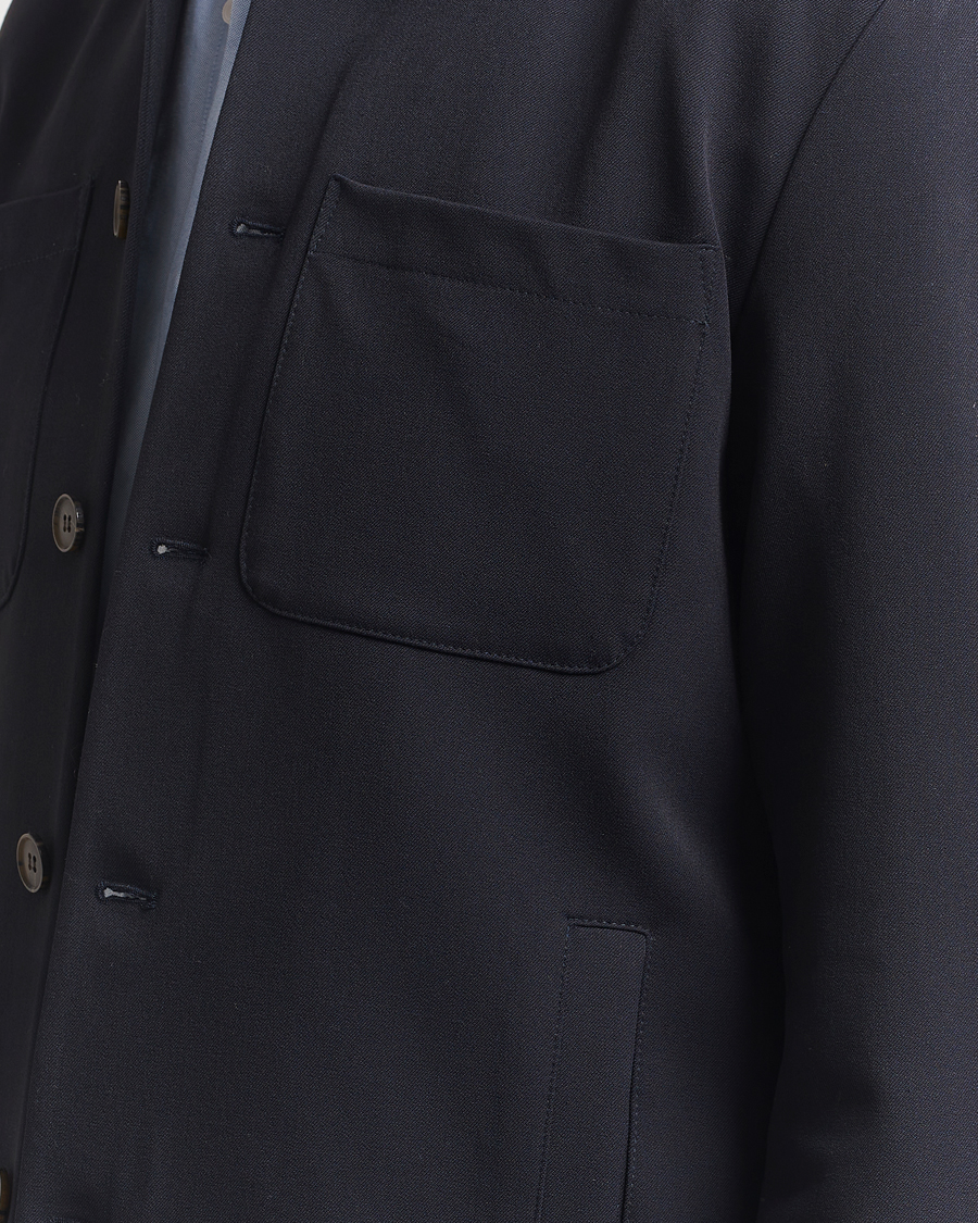 Hombres | Camisas | LES DEUX | Marsielle Hybrid Jacket Dark Navy