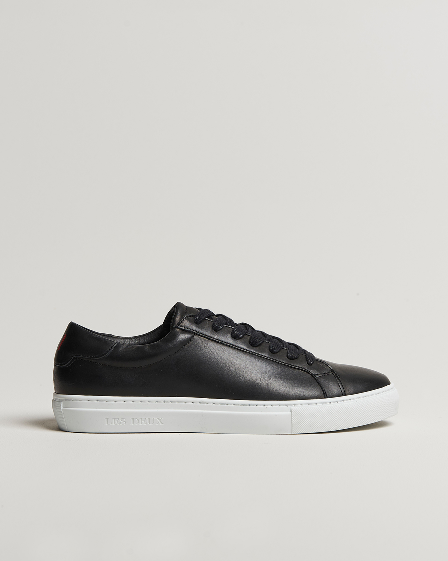 Hombres | Zapatillas | LES DEUX | Theodor Leather Sneakers Black