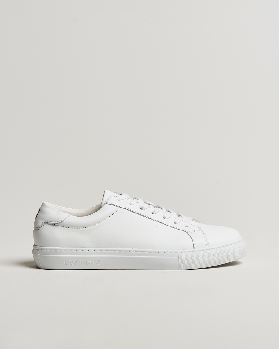 Hombres | Zapatillas | LES DEUX | Theodor Leather Sneakers White