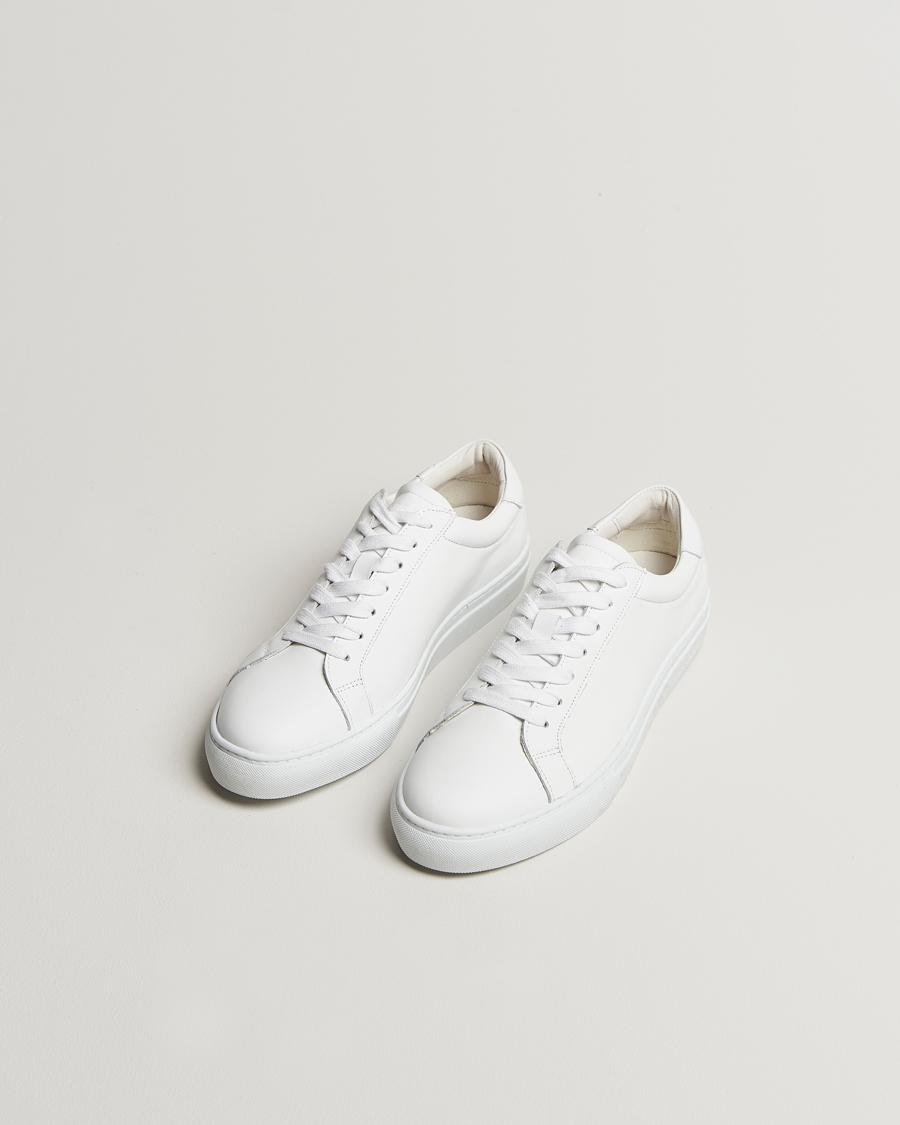 Hombres | Zapatillas | LES DEUX | Theodor Leather Sneakers White