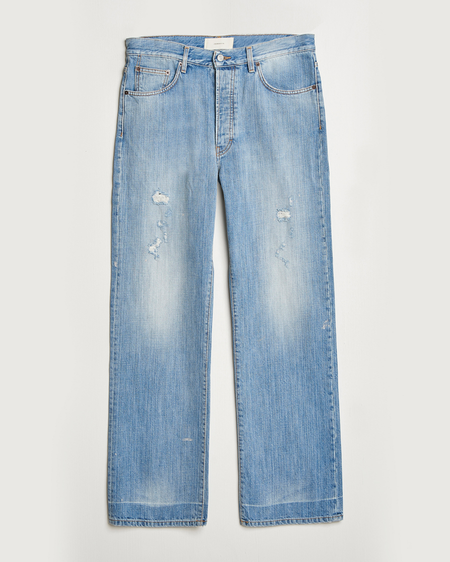 Hombres | Vaqueros | Jeanerica | VM009 Vega Jeans Light Blue Righe