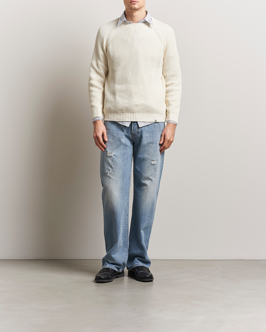 Hombres | Vaqueros | Jeanerica | VM009 Vega Jeans Light Blue Righe