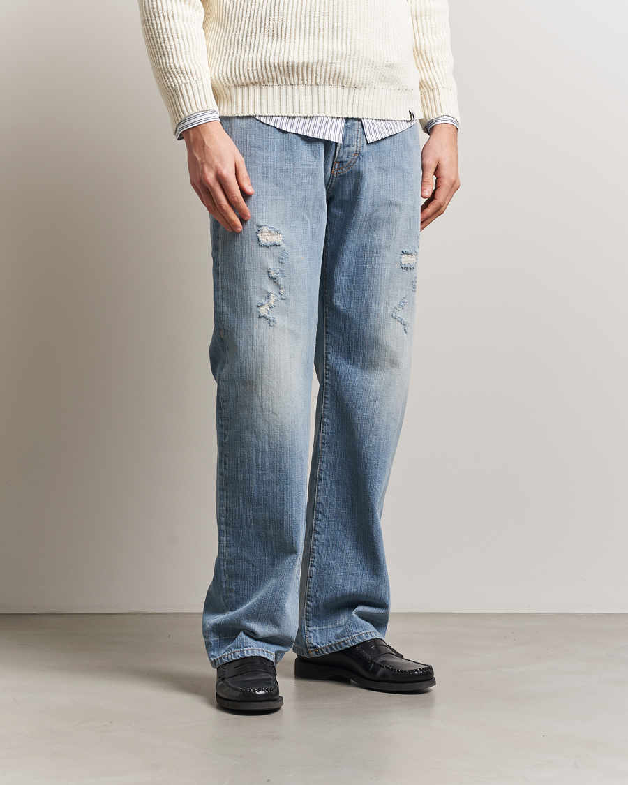 Hombres | Vaqueros | Jeanerica | VM009 Vega Jeans Light Blue Righe
