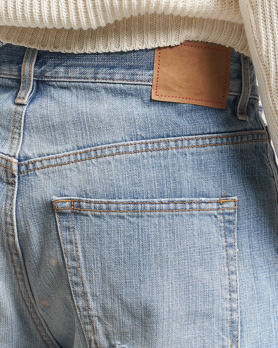 Hombres | Vaqueros | Jeanerica | VM009 Vega Jeans Light Blue Righe