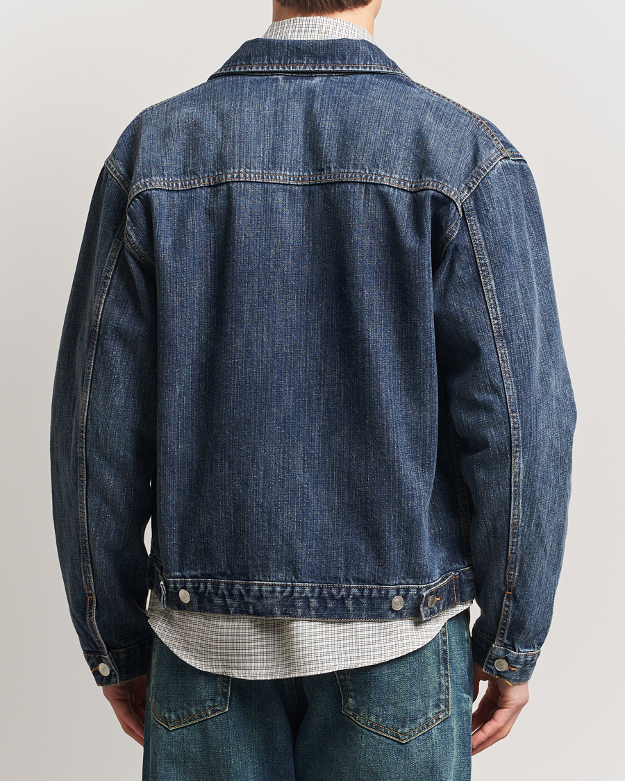 Hombres | Abrigos y chaquetas | Jeanerica | Joe Denim Jacket Dark Blue Righe