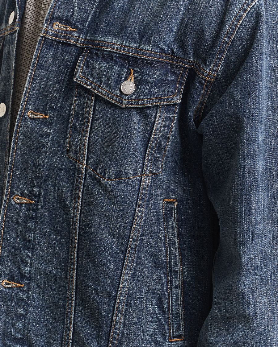 Hombres | Abrigos y chaquetas | Jeanerica | Joe Denim Jacket Dark Blue Righe