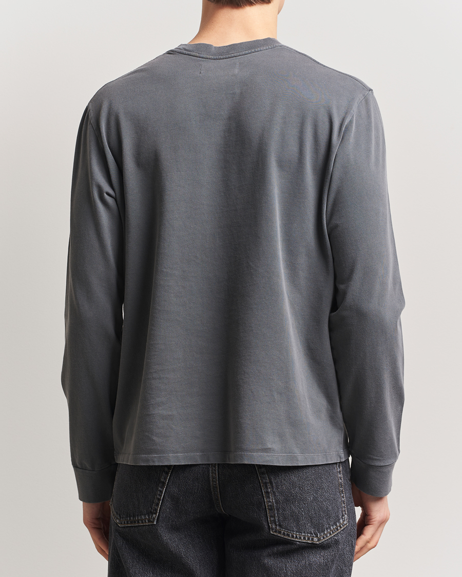Hombres | Jerséis y prendas de punto | Jeanerica | Clement Crew Neck Sweatshirt Washed Black