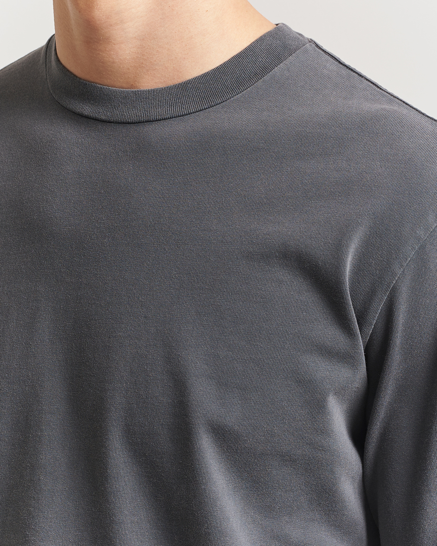 Hombres | Jerséis y prendas de punto | Jeanerica | Clement Crew Neck Sweatshirt Washed Black