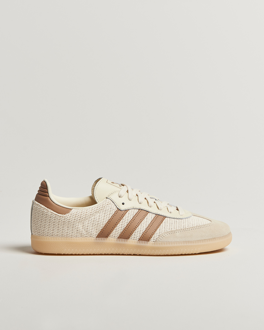 Hombres | adidas Originals Samba Original Sneaker White/Brown | adidas Originals | Samba Original Sneaker White/Brown