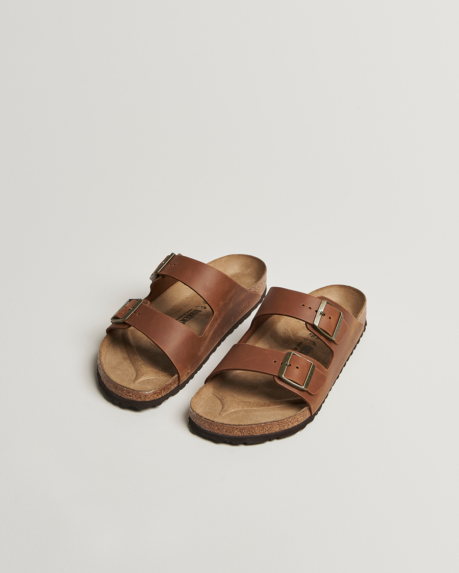 Hombres | Sandalias y chanclas | BIRKENSTOCK | Arizona Classic Footbed Cognac Oiled Leather
