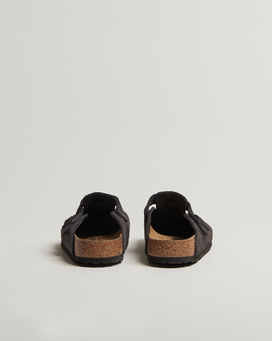 Hombres | BIRKENSTOCK Boston Classic Footbed Velvet Grey Suede | BIRKENSTOCK | Boston Classic Footbed Velvet Grey Suede