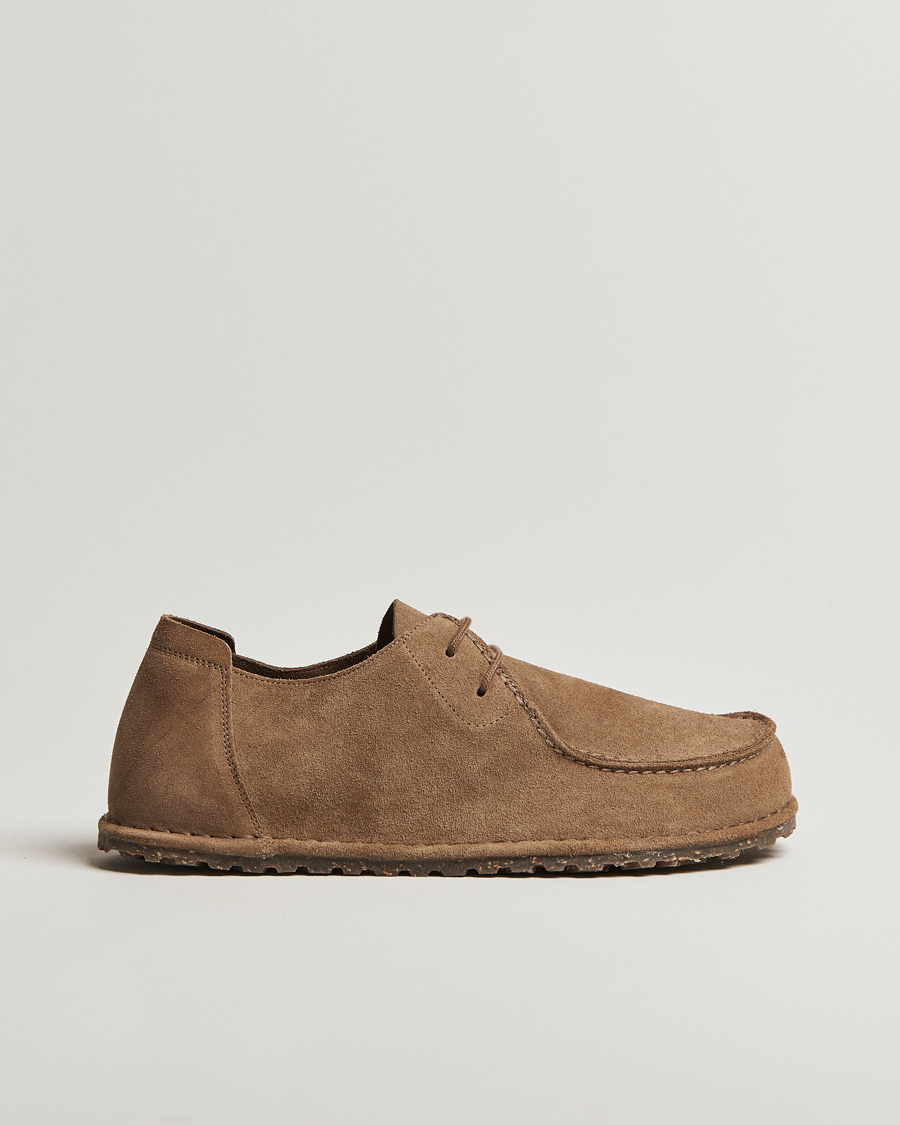 Hombres | Mocasines | BIRKENSTOCK | Utti Lace Suede Loafer Gray Taupe