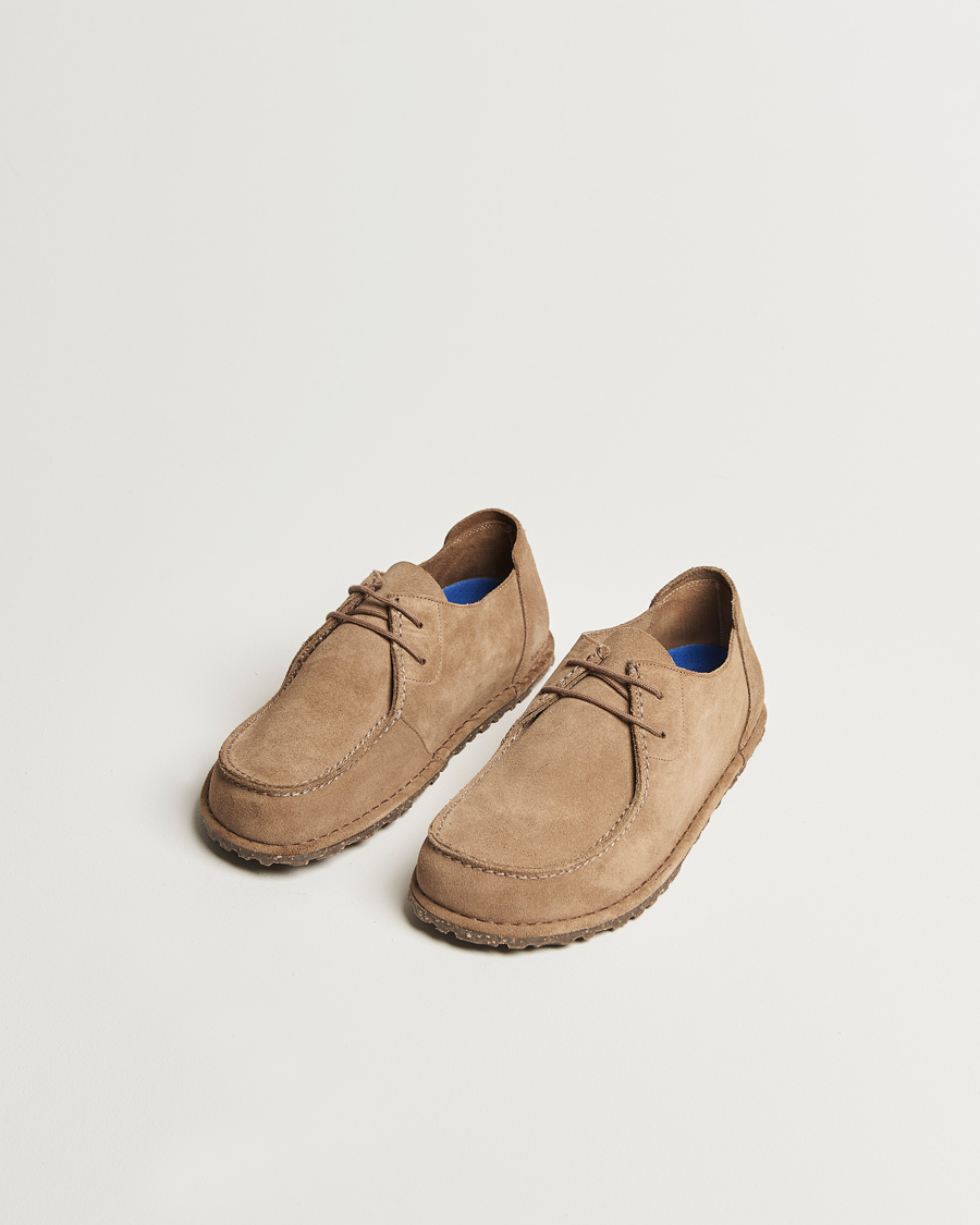 Hombres | Mocasines | BIRKENSTOCK | Utti Lace Suede Loafer Gray Taupe