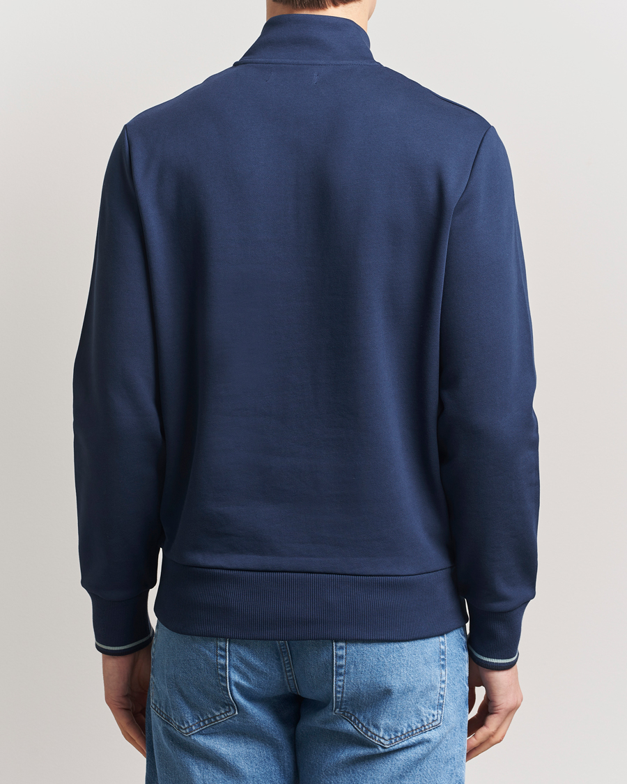 Hombres | Jerséis y prendas de punto | Fred Perry | Half Zip Sweatshirt Tennis Blue