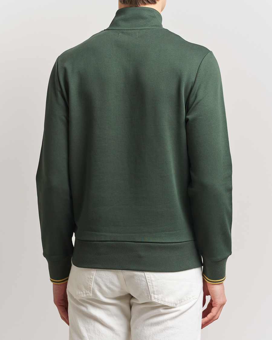 Hombres | Jerséis y prendas de punto | Fred Perry | Half Zip Sweatshirt Court Green