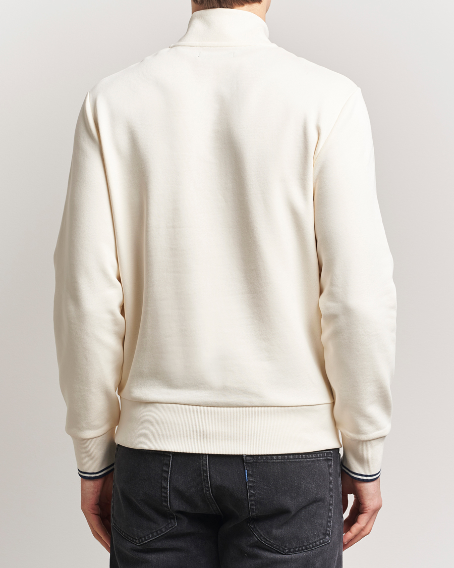 Hombres | Jerséis y prendas de punto | Fred Perry | Half Zip Sweatshirt Ecru