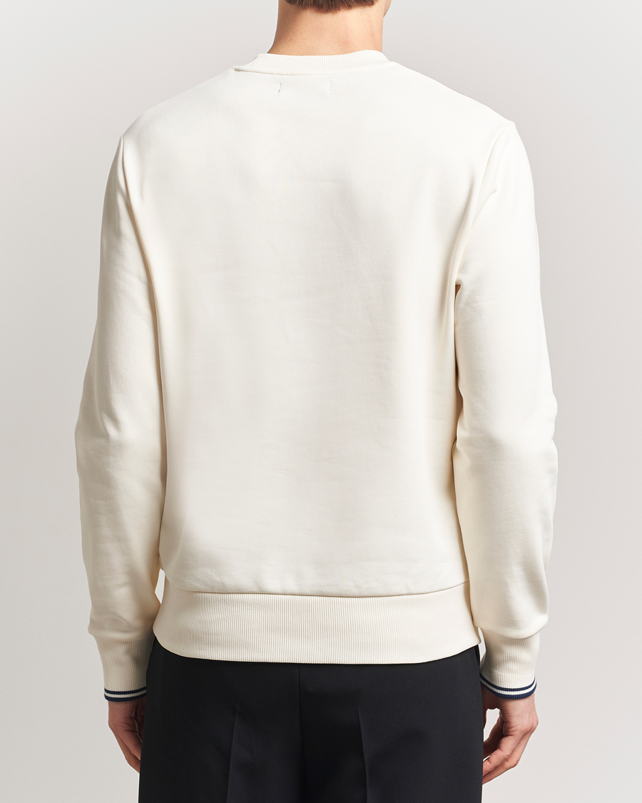 Hombres | Jerséis y prendas de punto | Fred Perry | Crew Neck Sweatshirt Ecru