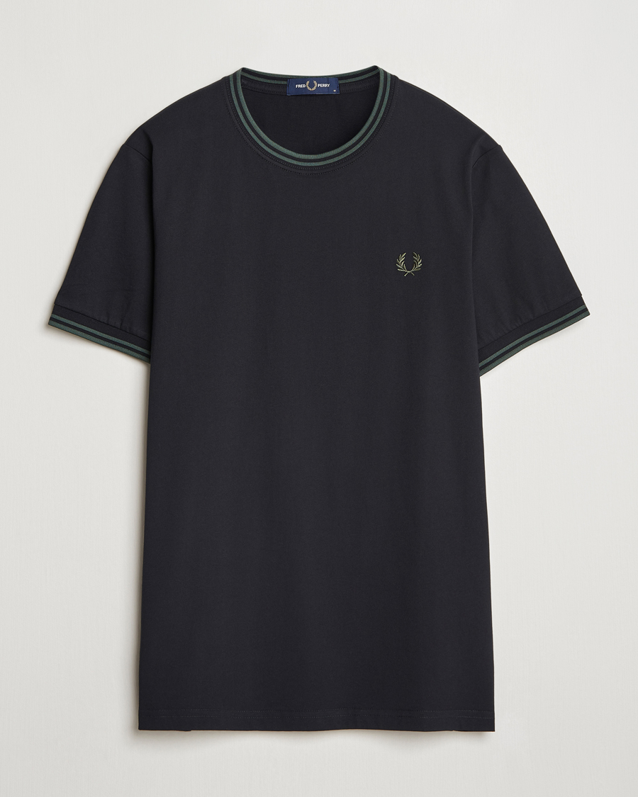 Hombres | Camisetas | Fred Perry | Twin Tipped T-Shirt Black