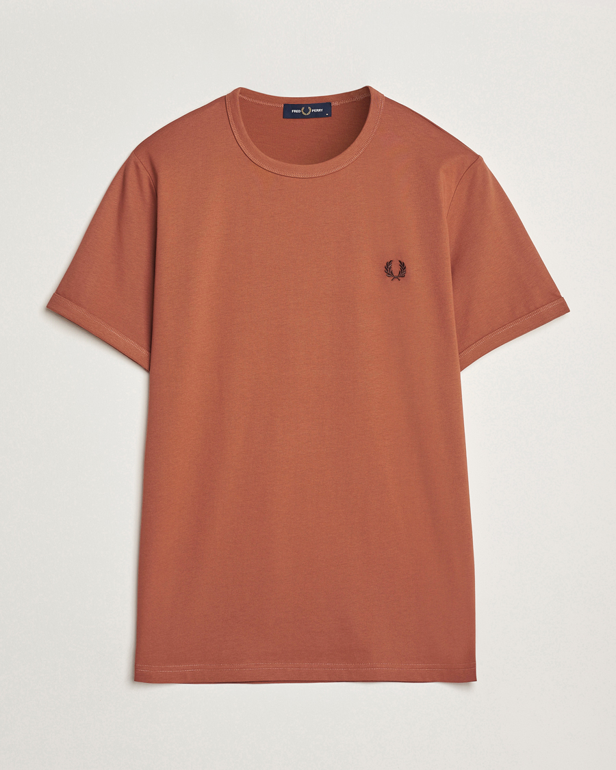 Hombres | Camisetas | Fred Perry | Ringer T-Shirt Cinnamon Brown