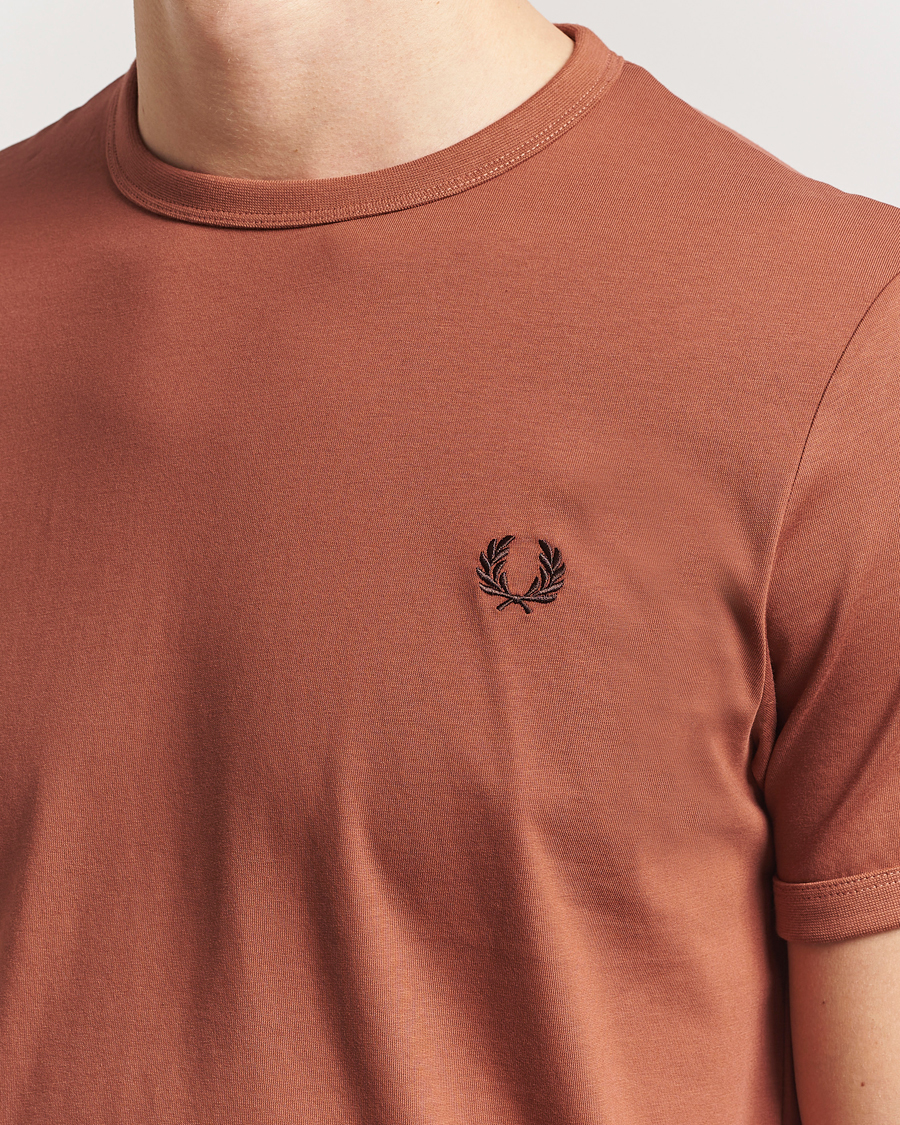 Hombres | Camisetas | Fred Perry | Ringer T-Shirt Cinnamon Brown