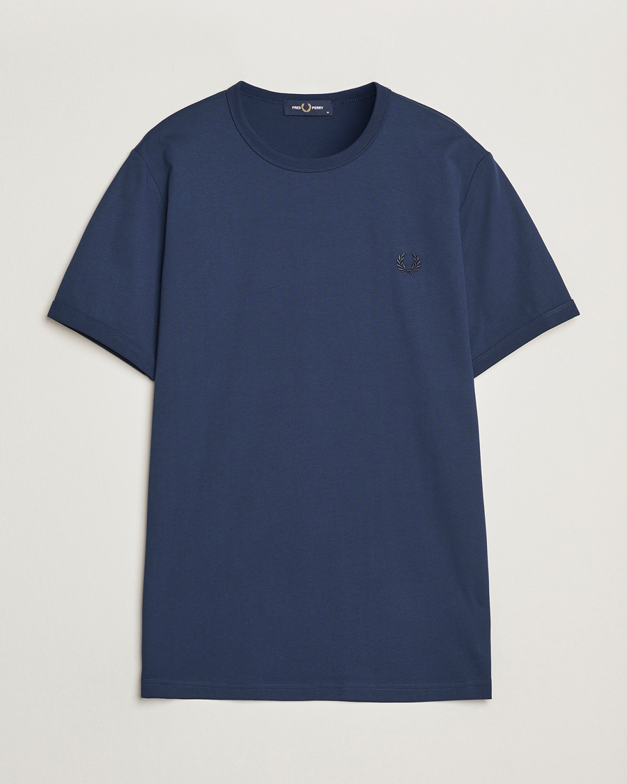 Hombres | Camisetas | Fred Perry | Ringer T-Shirt Tennis Blue
