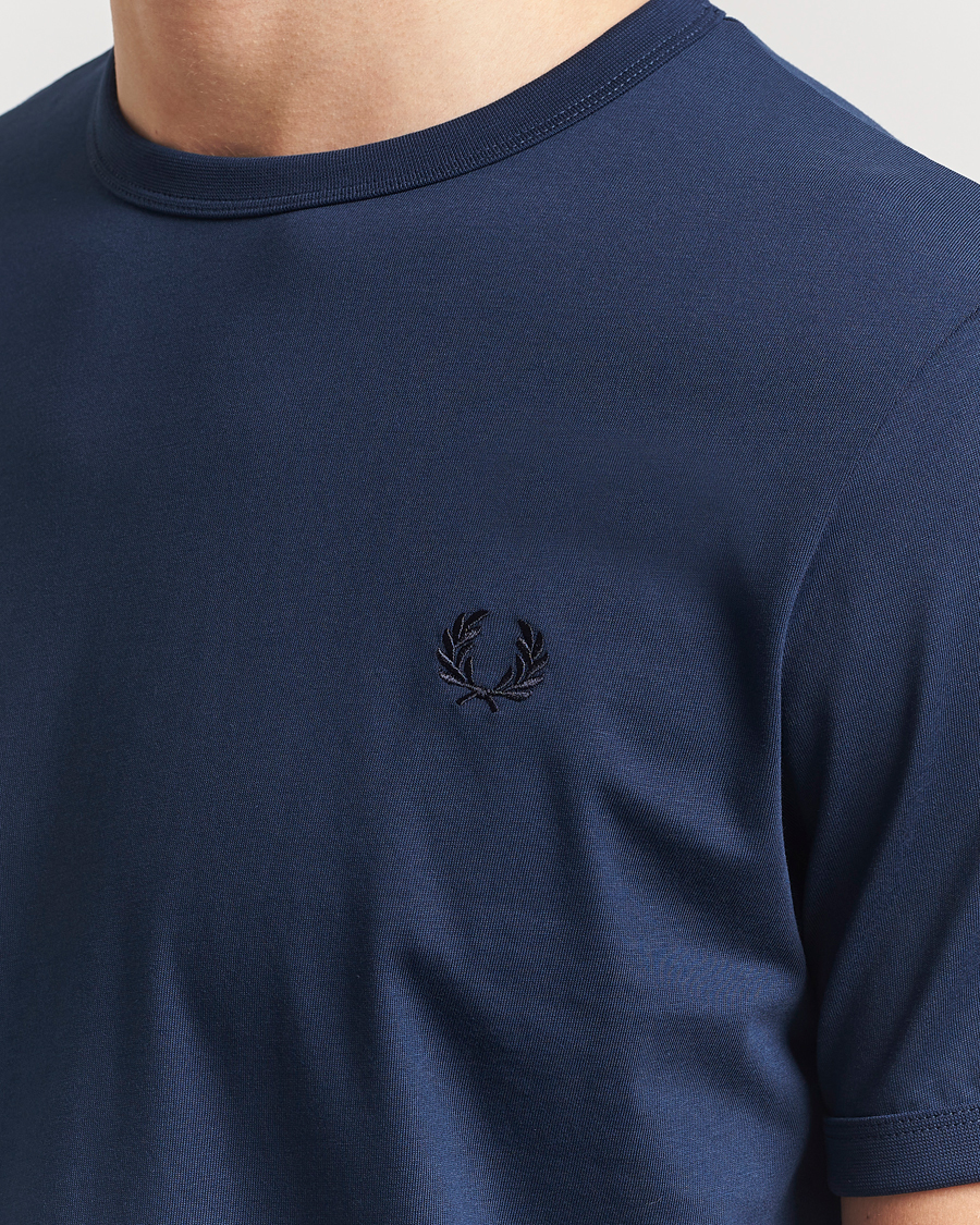 Hombres | Camisetas | Fred Perry | Ringer T-Shirt Tennis Blue