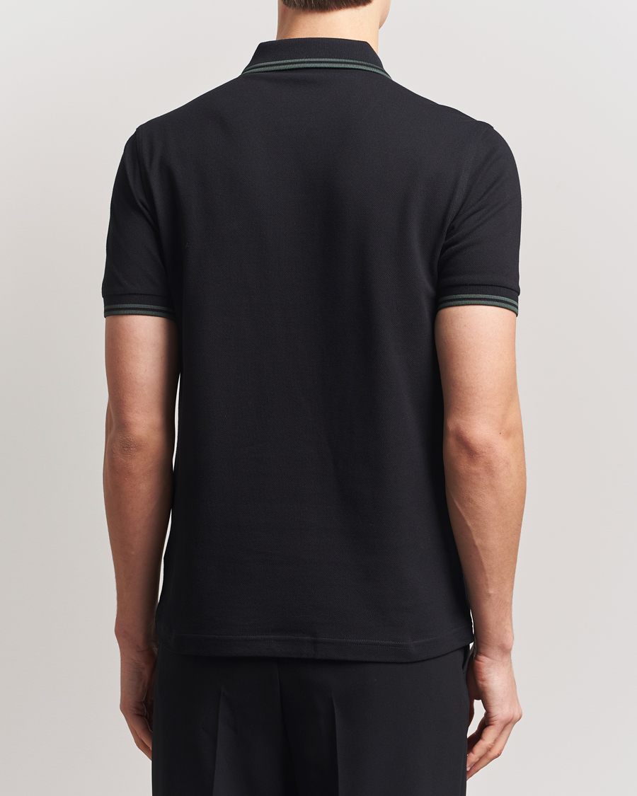 Hombres | Polos | Fred Perry | Twin Tipped Polo Shirt Black