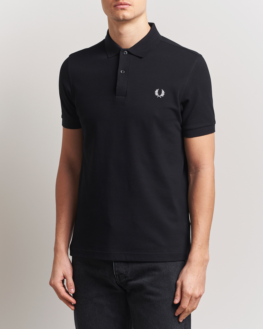 Hombres | Polos | Fred Perry | Plain Polo Shirt Black