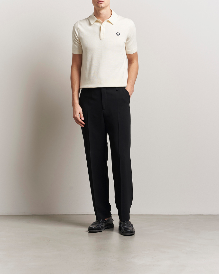 Hombres | Polos | Fred Perry | Cotton Knitted Polo Ecru
