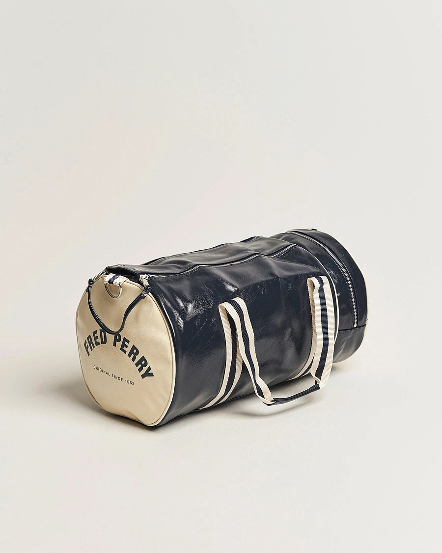 Hombres | Bolsos | Fred Perry | Classic Barrel Bag Navy/Ecru