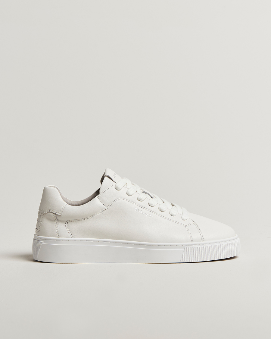 Hombres | GANT Mc Julien Leather Sneaker White | GANT | Mc Julien Leather Sneaker White