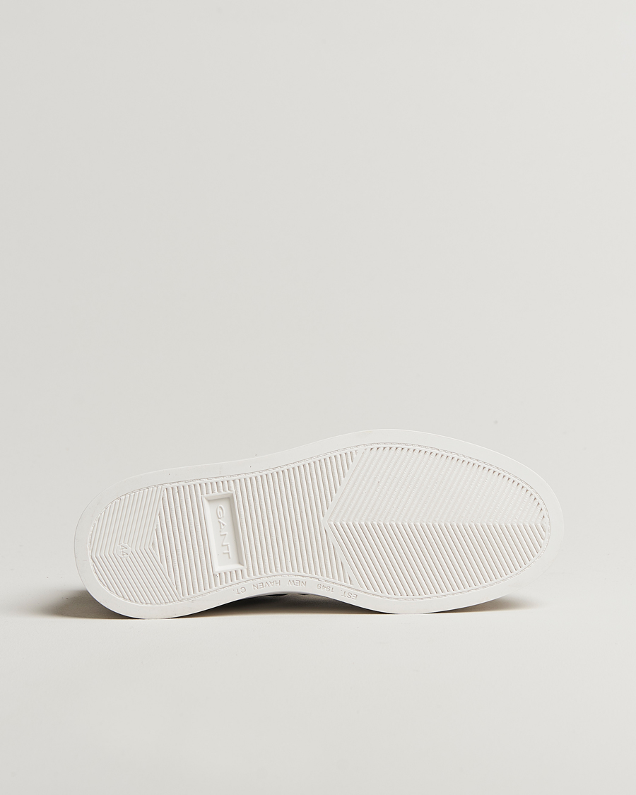 Hombres | GANT Cuzmoon Leather Sneaker White/Marine | GANT | Cuzmoon Leather Sneaker White/Marine