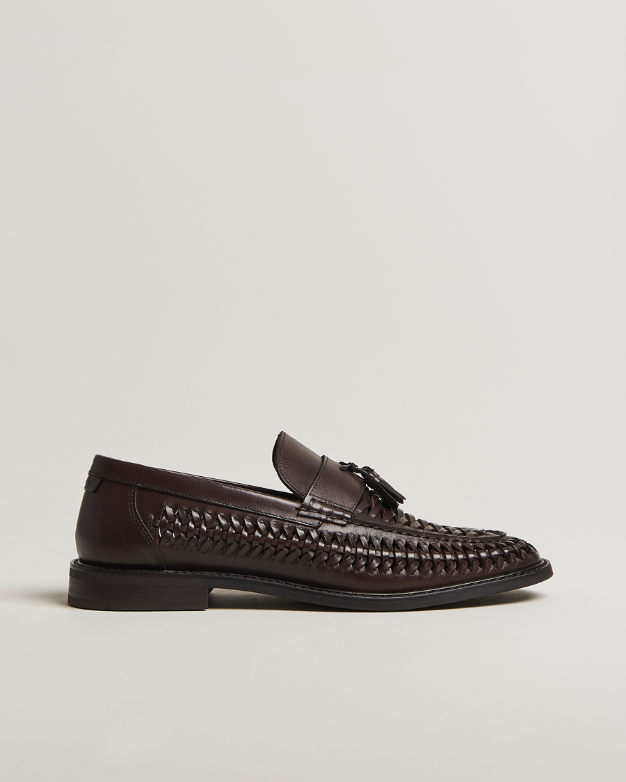Hombres | GANT Lozham Braided Tassle Loafer Dark Brown | GANT | Lozham Braided Tassle Loafer Dark Brown