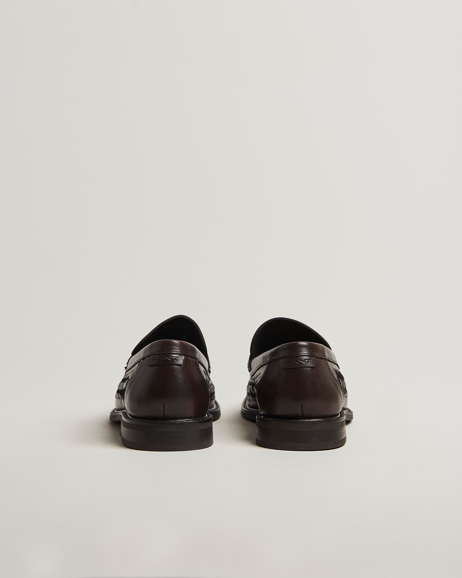 Hombres | GANT Lozham Braided Tassle Loafer Dark Brown | GANT | Lozham Braided Tassle Loafer Dark Brown