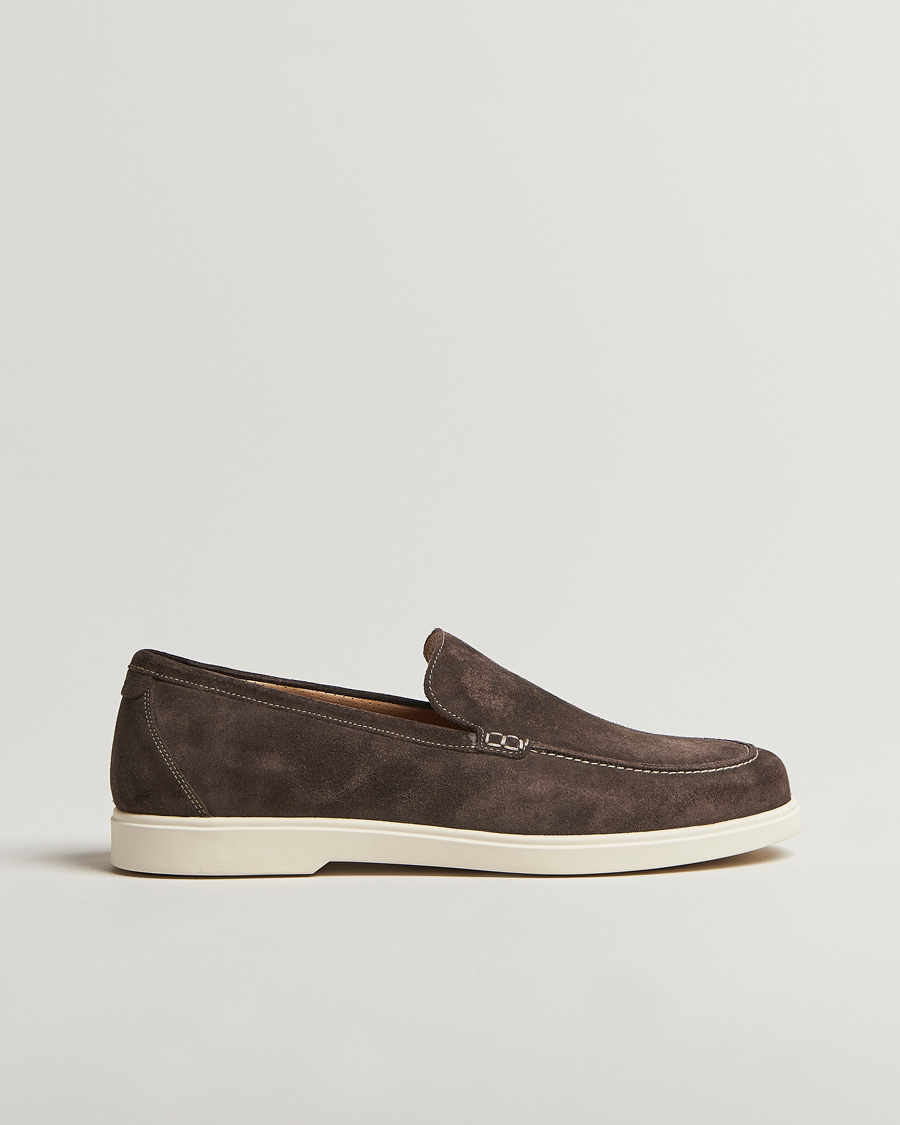 Hombres | Mocasines | Loake Shoemakers | Tuscany Suede Loafer Anthracite