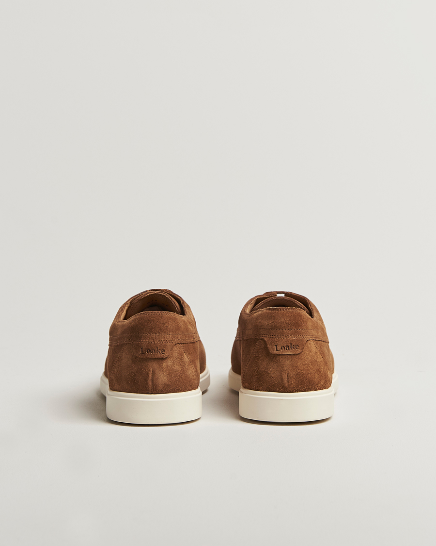 Hombres | Mocasines | Loake 1880 | Sardinia Suede Boat Shoe Loafers Chestnut