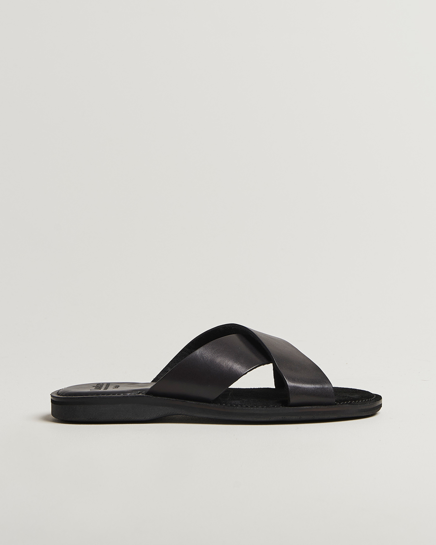 Hombres | Sandalias y chanclas | Loake 1880 | Gozo Leather Sandal Black