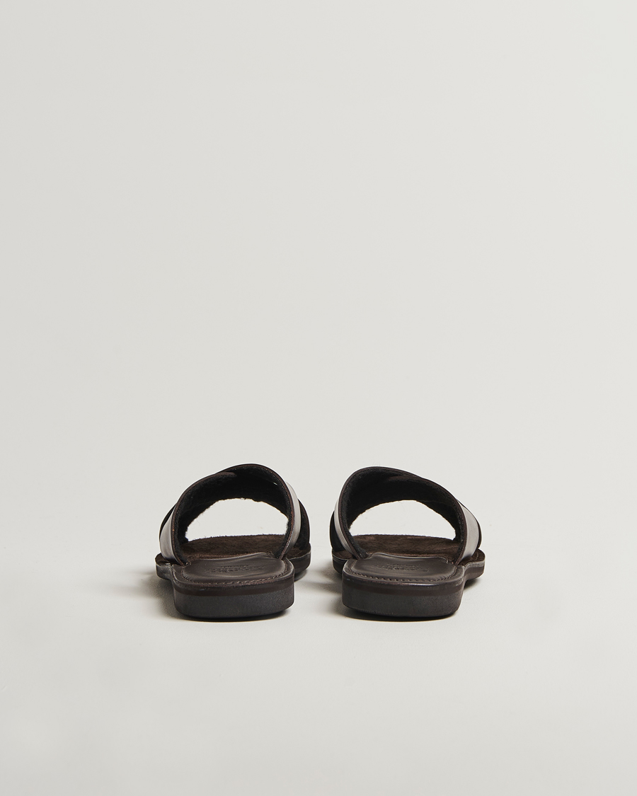 Hombres | Sandalias y chanclas | Loake 1880 | Gozo Leather Sandal Dark Brown