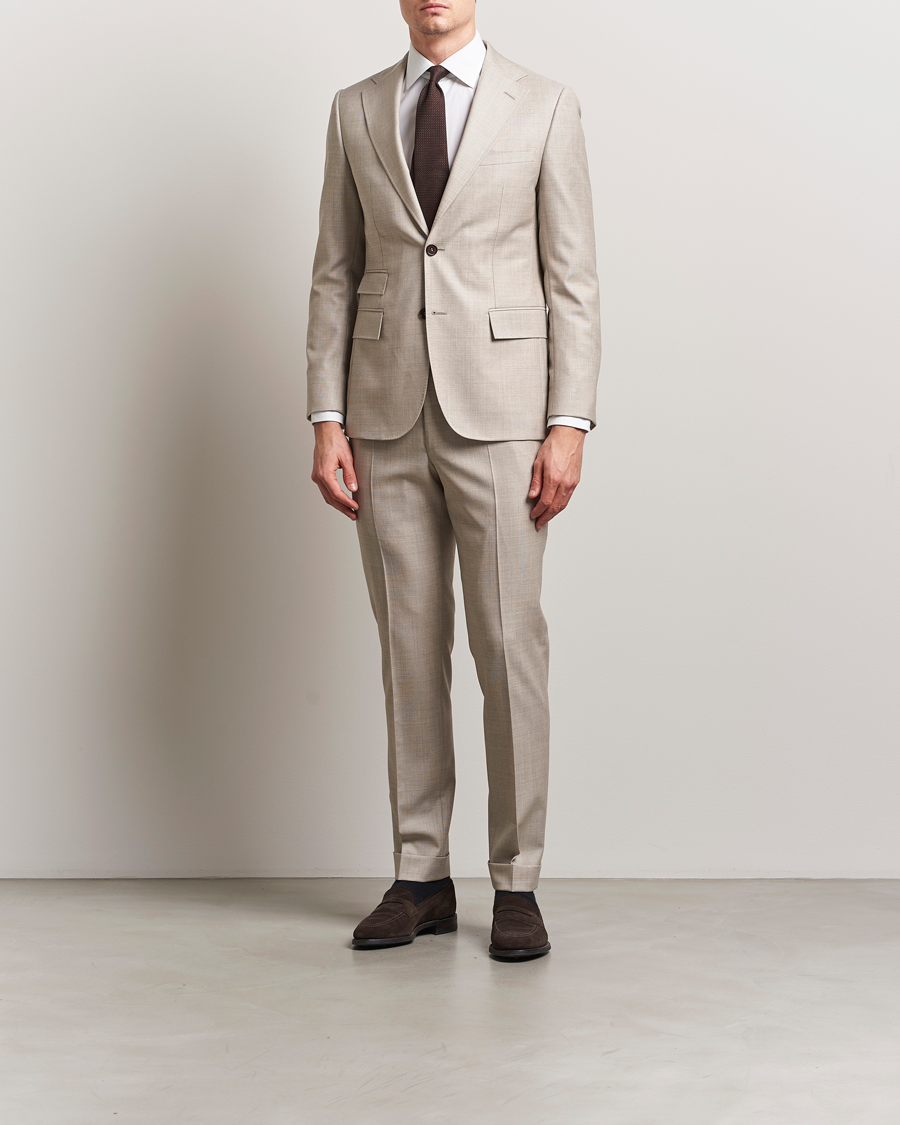 Hombres | Blazers | Morris | Heritage Prestige Structured Suit Blazer Beige