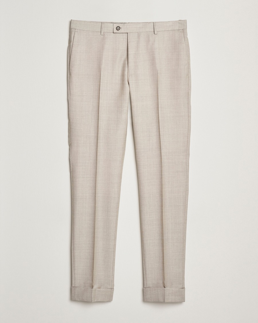 Hombres | Pantalones | Morris | Heritage Prestige Structured Suit Trousers Beige