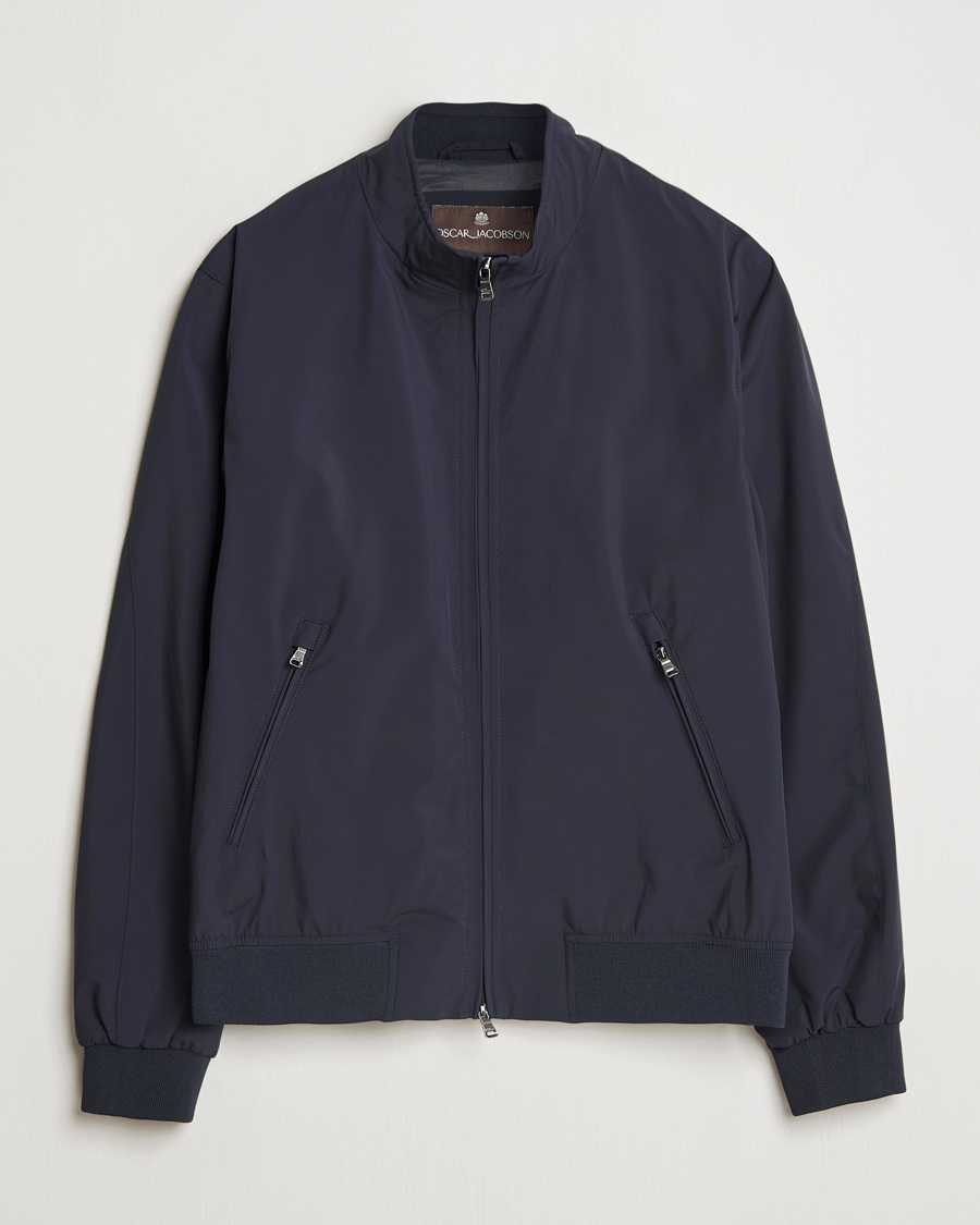 Hombres | Abrigos y chaquetas | Oscar Jacobson | Bomber Nylon Jacket Navy