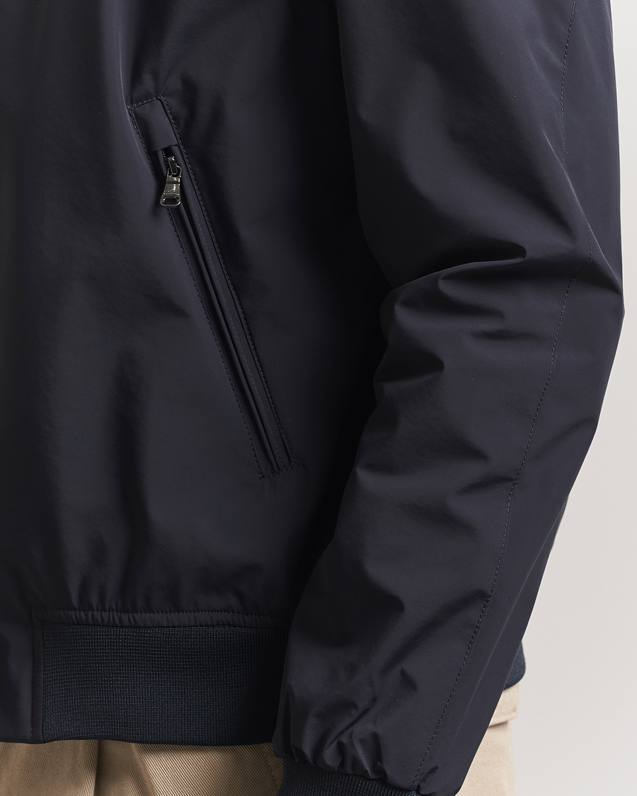 Hombres | Abrigos y chaquetas | Oscar Jacobson | Bomber Nylon Jacket Navy