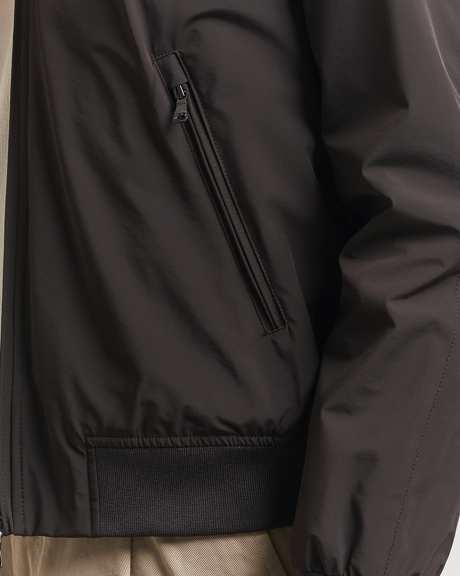 Hombres | Abrigos y chaquetas | Oscar Jacobson | Bomber Nylon Jacket Brown