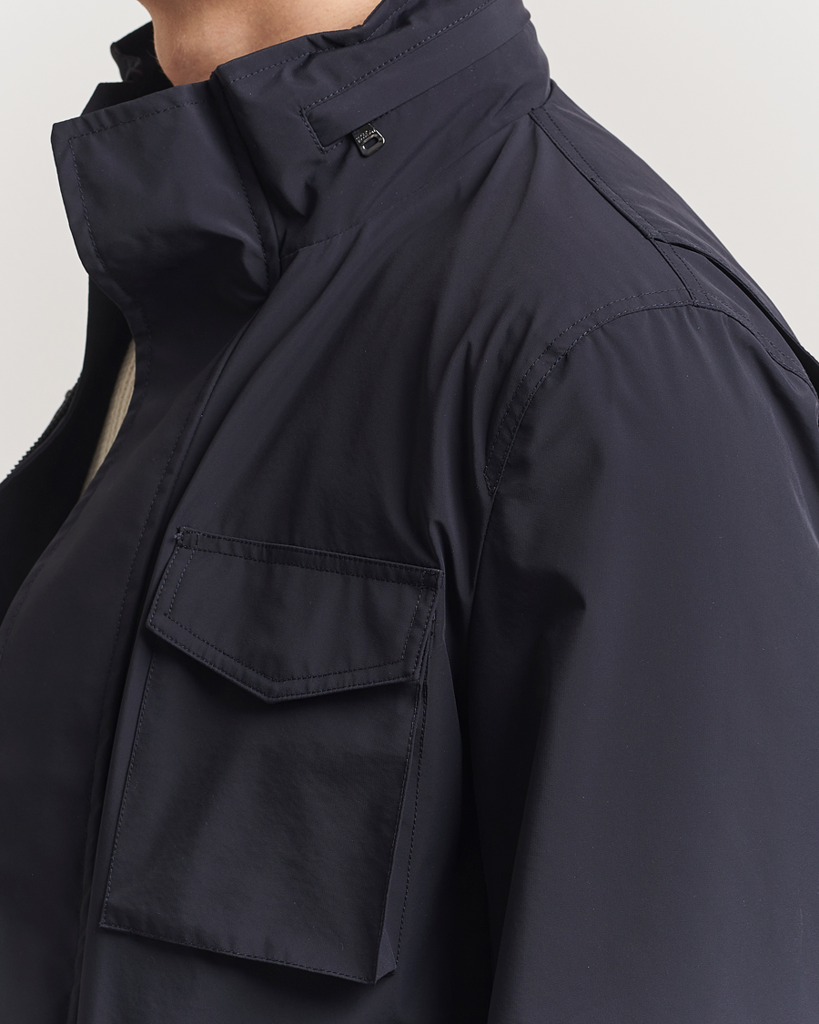 Hombres | Abrigos y chaquetas | Oscar Jacobson | M65 Nylon Field Jacket Navy